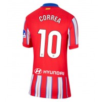 Camiseta Atletico Madrid Angel Correa #10 Primera Equipación para mujer 2024-25 manga corta